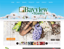 Tablet Screenshot of bayviewflowers.com